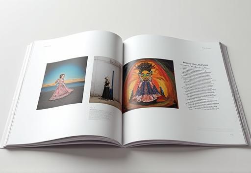 Art magazine with featured artwork